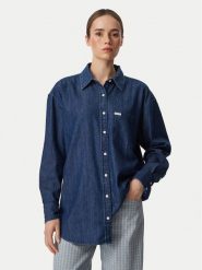 Guess Jeans Koszula jeansowa W6YHC2 D1195 Niebieski Relaxed Fit. Niebieskie koszule Guess Jeans, m, z aplikacjami, z jeansu, bez kołnierzyka, bez ramiączek. Za 389.99 zł.