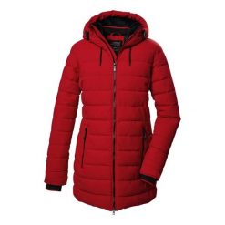 Parka dla kobiet Killtec Kow 55 Qltd. Czerwone płaszcze Killtec, na zimę, s, bez wzorów, z materiału, z kapturem. Za 653.49 zł.