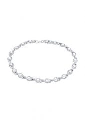Elli Damska bransoletka Tenis Classic Trend z kryształami w srebrze próby 925 Sterling Silver Bransoletki 1 ct Damski. Szare bransoletki Elli, srebrne. Za 378.99 zł.