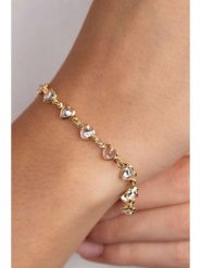 Heliophilia Pozłacana bransoletka z elementami ozdobnymi rozmiar: onesize. Żółte bransoletki Heliophilia, pozłacane. Za 195.77 zł.