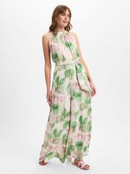 More & More Kombinezon Kobiety wiskoza zielony, 46. Zielone kombinezony More & More, na lato, bez wzorów, z wiskozy, bez kołnierzyka, bez ramiączek. Za 449.95 zł.
