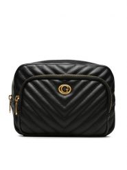 Guess Kosmetyczka PW1596 P3413 Czarny. Czarne torebki klasyczne Guess, z aplikacjami, ze skóry, bez dodatków. Za 199.99 zł.