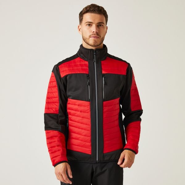 Kurtka robocza hybrydowa unisex E-Volve. Szare kurtki Regatta, m, bez wzorów, z tkaniny, bez kaptura. Za 136.85 zł.