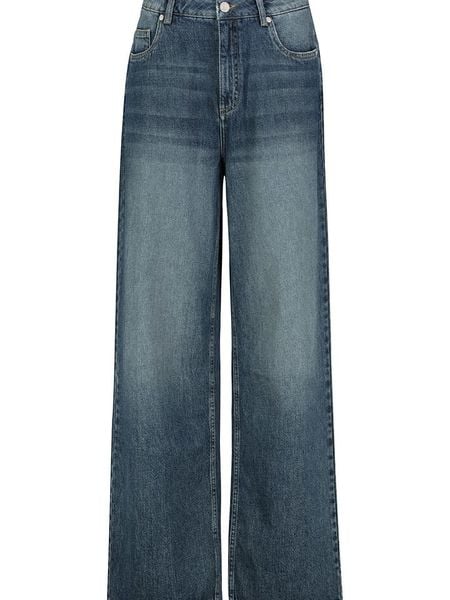 Sublevel Dżinsy - Comfort fit - w kolorze granatowym rozmiar: XL. Niebieskie jeansy Sublevel, xl, z aplikacjami, z bawełny, klasyczne, z podwyższonym stanem. Za 193.70 zł.