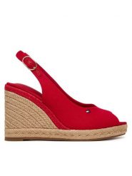 Tommy Hilfiger Espadryle Flag High Wedge Espad Slingback FW0FW09343 Czerwony. Czerwone espadryle Tommy Hilfiger, bez wzorów, z materiału, bez obcasa. Za 369.99 zł.