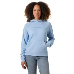 Bluza Damska Helly Hansen Core. Niebieskie bluzy Helly Hansen, bez wzorów, sportowe, bez ramiączek, bez kaptura. Za 339.00 zł.