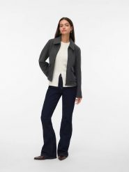 Vero Moda Kurtka przejściowa w kolorze antracytowym rozmiar: M. Czarne kurtki Vero Moda, m, bez wzorów, bez kaptura. Za 206.91 zł.