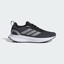 Buty Runfalcon 5 TR Running. Czarne buty do biegania adidas, bez wzorów, z materiału, bez zapięcia, do biegania. Za 259.00 zł.