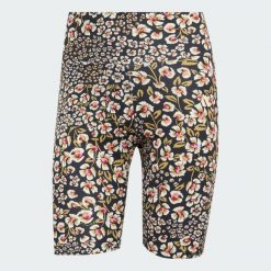 Szorty rowerowe adidas x Farm Rio. Białe szorty sportowe adidas, bez wzorów, z dzianiny, na fitness i siłownię. Za 179.00 zł.