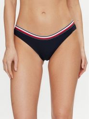 Tommy Hilfiger Dół od bikini UW0UW05402 Granatowy. Niebieskie bikini Tommy Hilfiger, bez wzorów, z syntetyku. Za 219.99 zł.