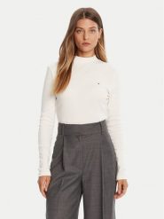Tommy Hilfiger Sweter Cody WW0WW47307 Écru Slim Fit. Swetry Tommy Hilfiger, xl, bez wzorów, z bawełny, bez ramiączek. Za 199.99 zł.