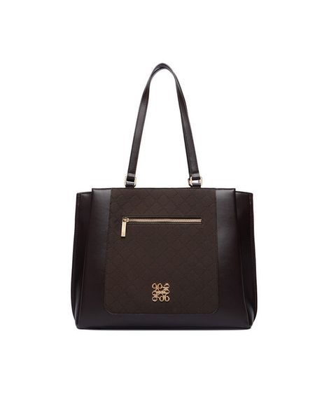 Nine West Torebka CEO-ELITE FORM-JH7268 Brązowy. Brązowe shopper bag Nine West, bez wzorów, ze skóry, bez dodatków. Za 329.99 zł.