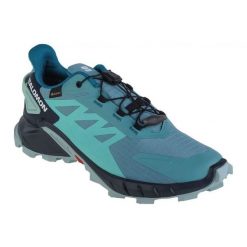 Buty do biegania Salomon Supercross 4 Gtx 473169 niebieskie. Niebieskie buty do biegania bez wzorów, z gumy, bez zapięcia, do biegania. Za 835.37 zł.