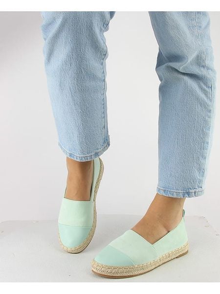 Foreverfolie Espadryle w kolorze miętowym rozmiar: 37. Zielone espadryle Foreverfolie, bez wzorów, bez obcasa. Za 124.95 zł.