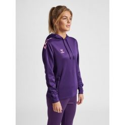 Bluza do piłki ręcznej damska Hummel Core XK z kapturem. Fioletowe bluzy Hummel, xs, bez wzorów, z kapturem, do piłki ręcznej. Za 217.50 zł.