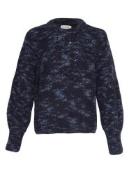 MOSS COPENHAGEN Sweter w kolorze granatowym rozmiar: XS/S. Niebieskie swetry Moss Copenhagen, s, bez wzorów, bez ramiączek. Za 157.73 zł.