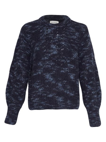 MOSS COPENHAGEN Sweter w kolorze granatowym rozmiar: XS/S. Niebieskie swetry Moss Copenhagen, s, bez wzorów, bez ramiączek. Za 139.87 zł.