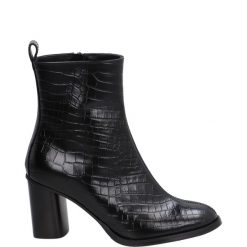 BOTKI NA OBCASIE 7322 CAIMAN NERO. Botki Venezia, bez wzorów, ze skóry, bez obcasa, na obcasie, bez zapięcia. Za 339.00 zł.