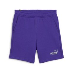 Szorty dla dzieci Puma Ess+ Camo. Niebieskie szorty Puma, bez wzorów. Za 165.00 zł.