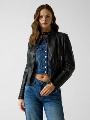 Guess Kurtka przejściowa 182723 Czarny Classic Fit. Czarne kurtki Guess, l, z aplikacjami, bez kaptura. Za 694.99 zł.