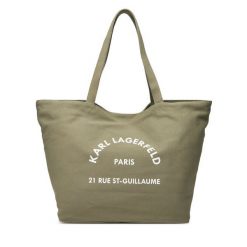 Torebka KARL LAGERFELD. Brązowe shopper bag KARL LAGERFELD, bez wzorów, bez dodatków. Za 219.99 zł.