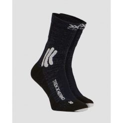 Skarpety trekkingowe X-Socks Trek X Merino 4.0. Białe skarpetki XBIONIC, bez wzorów, z wełny. W wyprzedaży za 126.00 zł.