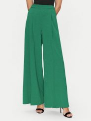 Simona Corsellini Spodnie palazzo P25CPPA01001 Zielony Wide Leg. Zielone spodnie materiałowe SIMONA CORSELLINI, bez wzorów, z materiału. Za 559.99 zł.