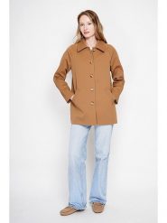 ASSUILI Kurtka przejściowa w kolorze jasnobrązowym rozmiar: 42. Brązowe kurtki Assuili, bez wzorów, bez kaptura. Za 382.99 zł.