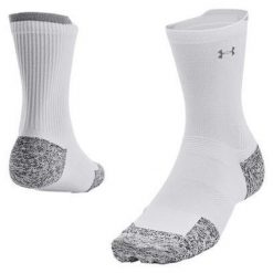 Skarpety do bieganie Under Armour Ad Run Cushion 1Pk Mid. Białe skarpetki Under Armour, bez wzorów. Za 56.99 zł.