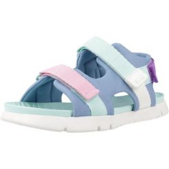 Sandały CAMPER K800532 009 Niebieski. Niebieskie sandały Camper, bez wzorów, z tkaniny, sportowe, bez obcasa, bez zapięcia. Za 219.99 zł.