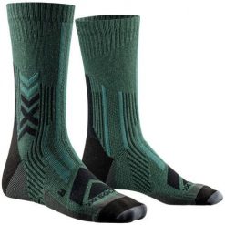 Skarpetki X-Socks Performe Merino Crew. Zielone skarpetki X BIONIC, bez wzorów, z materiału. Za 178.35 zł.