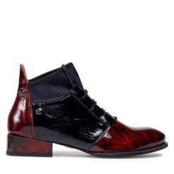 Trzewiki Maciejka. Czarne botki Maciejka, bez wzorów, bez obcasa, na płaskiej podeszwie, bez zapięcia. Za 339.99 zł.