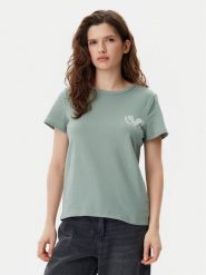 Gap T-Shirt 723653-04 Zielony Regular Fit. Zielone t-shirty GAP, m, bez wzorów, z bawełny, bez kołnierzyka, bez ramiączek. Za 69.99 zł.