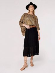 Apricot Spódnica w kolorze czarnym rozmiar: XL. Czarne spódnice Apricot, na co dzień, xl, bez wzorów, ze skóry, maxi, proste. Za 61.89 zł.