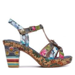 Sandały Laura Vita. Sandały LAURA VITA, bez wzorów, bez obcasa, na słupku, bez zapięcia. Za 439.99 zł.