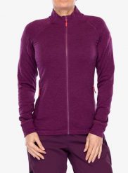 Bluza rozpinana damska Rab Nexus Jacket. Fioletowe bluzy RAB, l, bez wzorów, z materiału, bez ramiączek, bez kaptura. Za 406.45 zł.