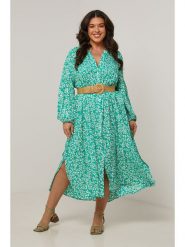 Curvy Lady Sukienka w kolorze turkusowym rozmiar: 44/46. Niebieskie sukienki Curvy Lady, na co dzień, bez wzorów, klasyczne, bez kołnierzyka, bez ramiączek, maxi, proste. Za 163.26 zł.