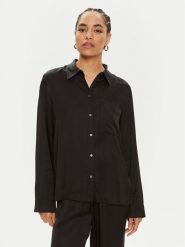 Marc O'Polo Koszula 406 1103 42273 Czarny Relaxed Fit. Czarne koszule Marc O'Polo, bez wzorów, z wiskozy, bez kołnierzyka, bez ramiączek. Za 319.99 zł.