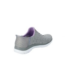 Buty sportowe Skechers Summits Dazzling Haze Szary. Szare buty treningowe Skechers, na wiosnę, bez wzorów, z dzianiny, bez zapięcia. Za 299.99 zł.