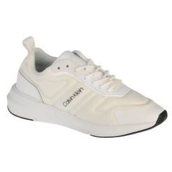 Buty Calvin Klein Flexrunner Tech HW0HW00627-0K6 białe. Białe buty treningowe bez wzorów, z gumy, bez zapięcia. Za 476.81 zł.