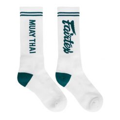 Skarpety Fairtex "Muay Thai". Białe skarpetki FAIRTEX, bez wzorów. Za 89.99 zł.