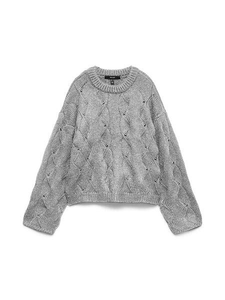 Vero Moda Sweter w kolorze szarym rozmiar: XS. Szare swetry Vero Moda, xs, bez wzorów, z wełny, bez ramiączek. Za 118.56 zł.