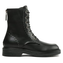 Botki Max Mara. Czarne botki Max Mara, bez wzorów, bez obcasa, na płaskiej podeszwie, bez zapięcia. Za 2,149.00 zł.