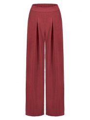 Sublevel Spodnie w kolorze czerwonym rozmiar: M. Czerwone spodnie materiałowe Sublevel, bez wzorów, z materiału, z podwyższonym stanem. Za 82.99 zł.