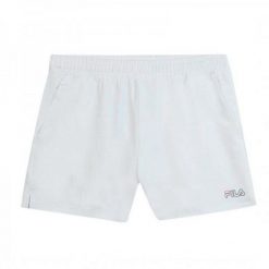 Krótkie Spodenki Sportowe Damskie Fila FAW0520 10001 Biały. Białe szorty sportowe Fila, bez wzorów, z bawełny. Za 79.00 zł.