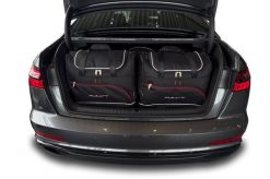 Torby Do Bagażnika Audi A6 Limousine 2018+ 5Szt Kjust. Czarne torby podróżne KJUST, bez wzorów, z kauczuku. Za 1,633.00 zł.