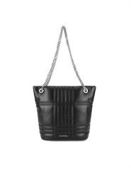 Badura Torebka JH6257-BR. Czarny. Czarne torebki klasyczne Badura, bez wzorów, z tworzywa sztucznego, bez dodatków. Za 249.99 zł.