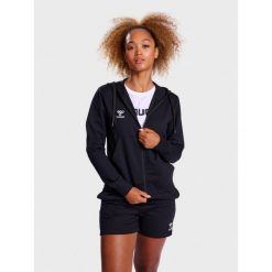 Bluza sportowa bawełniana z kapturem Hummel GO 2.0 Zip Hoodie Woman r. XSBluza s. Czarne bluzy z kapturem Hummel, s, bez wzorów, z bawełny, z kapturem, na fitness i siłownię. Za 199.00 zł.
