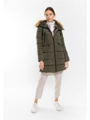 Northwood Płaszcz zimowy "Elena" w kolorze khaki rozmiar: XL. Brązowe płaszcze Northwood, na zimę, xl, bez wzorów, z puchu, bez kaptura. Za 189.29 zł.