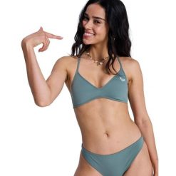 Trójkątny stanik bikini dla Kobiety SOLID ESSENTIALS Zielony. Zielone bikini Roxy, bez wzorów, z elastanu. Za 139.99 zł.